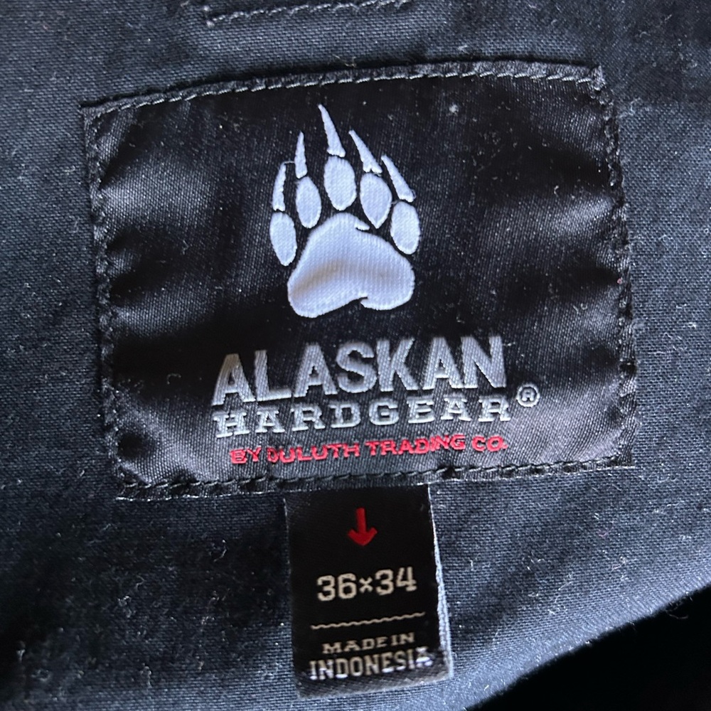 Alaskan Hardgear Cargo Pants 36 Black Tactical Work Hiking Outdoor Duluth AKHG - Picture 3 of 4